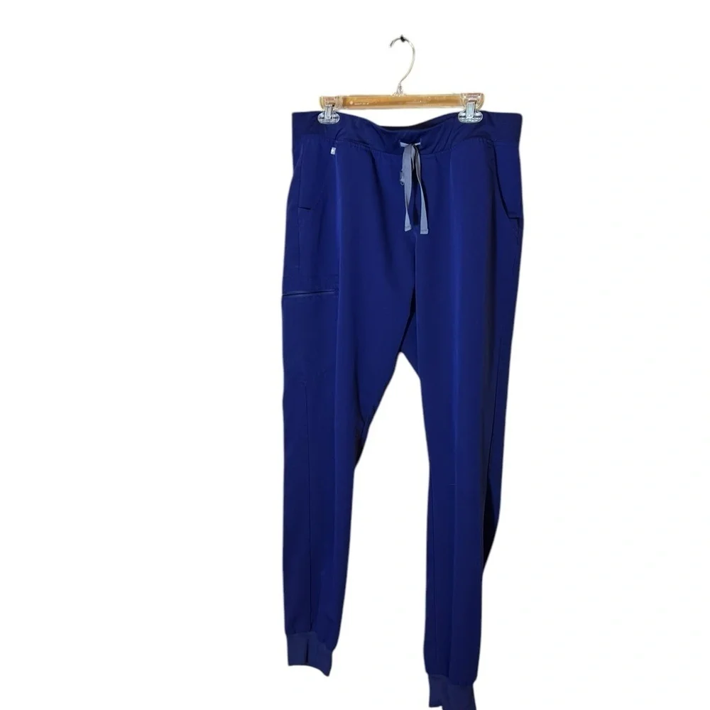 FigsStylish Blue Jogger Scrub Pants